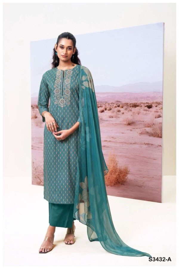 My Fashion Road Ganga Fashion Candice Premium Design Cotton Dress | S3432-A