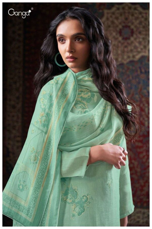 My Fashion Road Ganga Fashion Delila Premium Designs Linen Summer Suit | S3393-B