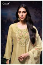 My Fashion Road Ganga Fashion Elanor Fancy Bemberg Silk Suit | S3304-A