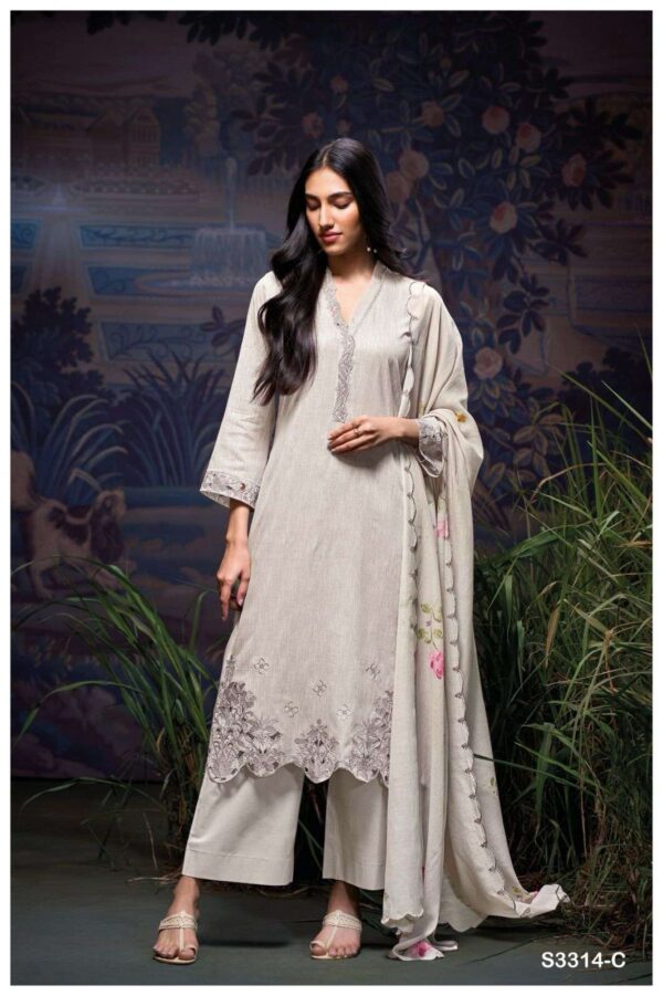 My Fashion Road Ganga Fashion Fevie Premium Designs Summer Wear Suit | S3314-C