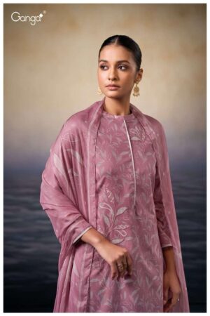 My Fashion Road Ganga Fashion Kaczie Stylish Cotton Unstitch Suit | S3451-B