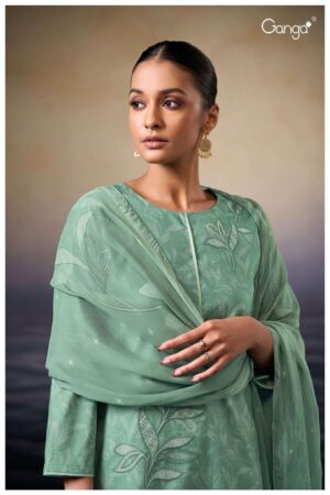 My Fashion Road Ganga Fashion Kaczie Stylish Cotton Unstitch Suit | S3451-D