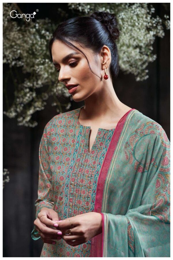 My Fashion Road Ganga Fashion Kasey Designer Printed Cotton Suit | S3430-A