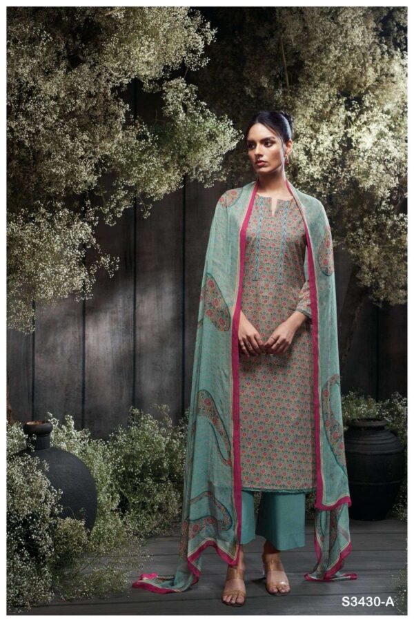My Fashion Road Ganga Fashion Kasey Designer Printed Cotton Suit | S3430-A