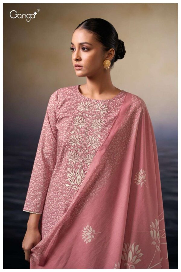 My Fashion Road Ganga Fashion Lexani Printed Summer Wear Ganga Suit | S3475-B