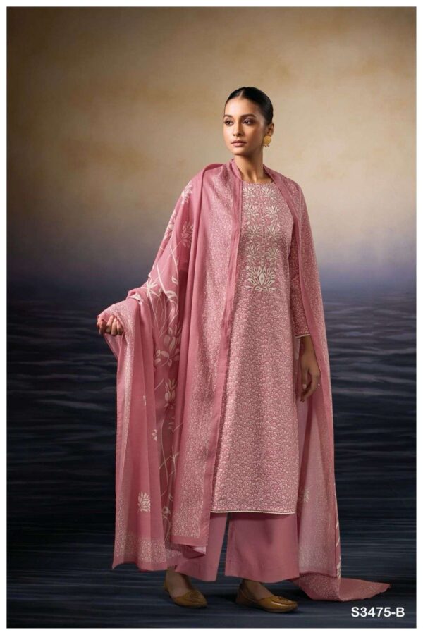 My Fashion Road Ganga Fashion Lexani Printed Summer Wear Ganga Suit | S3475-B