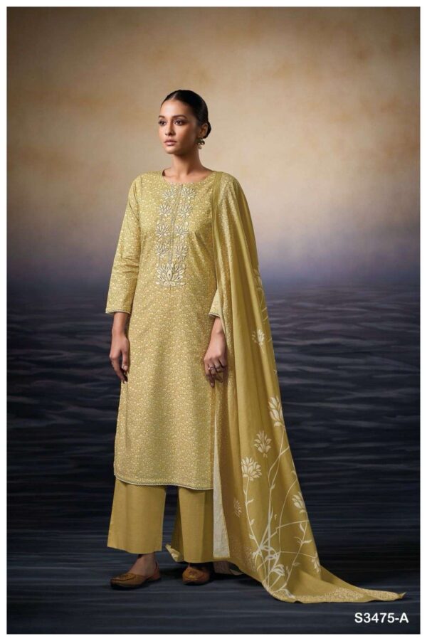 My Fashion Road Ganga Fashion Lexani Printed Summer Wear Ganga Suit | S3475-A