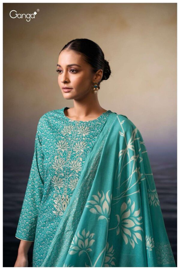 My Fashion Road Ganga Fashion Lexani Printed Summer Wear Ganga Suit | S3475-C