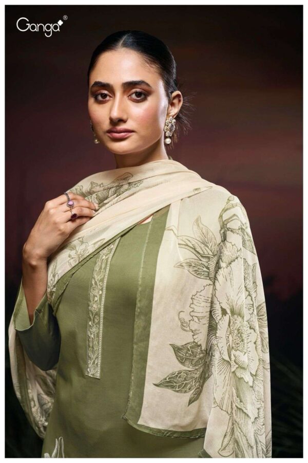 My Fashion Road Ganga Fashion Magda Premium Cotton Satin Suit | S3308 – D