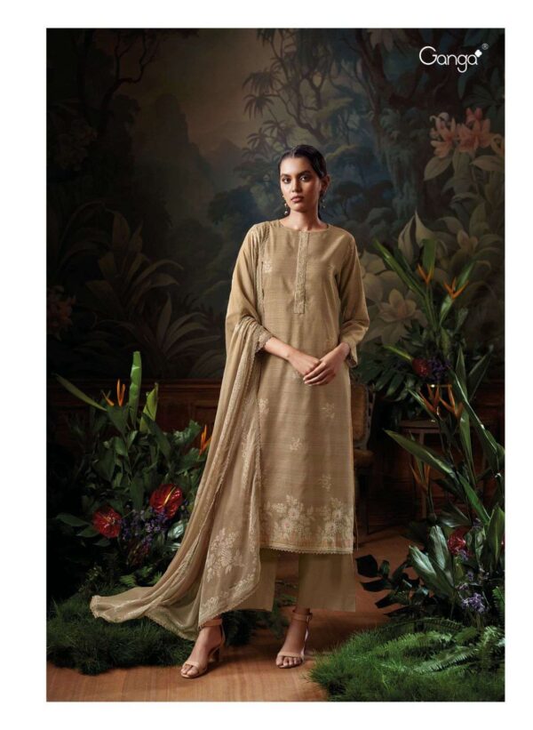 My Fashion Road Ganga Fashion Memento Fancy Cotton Premium Designer Suit | C2245