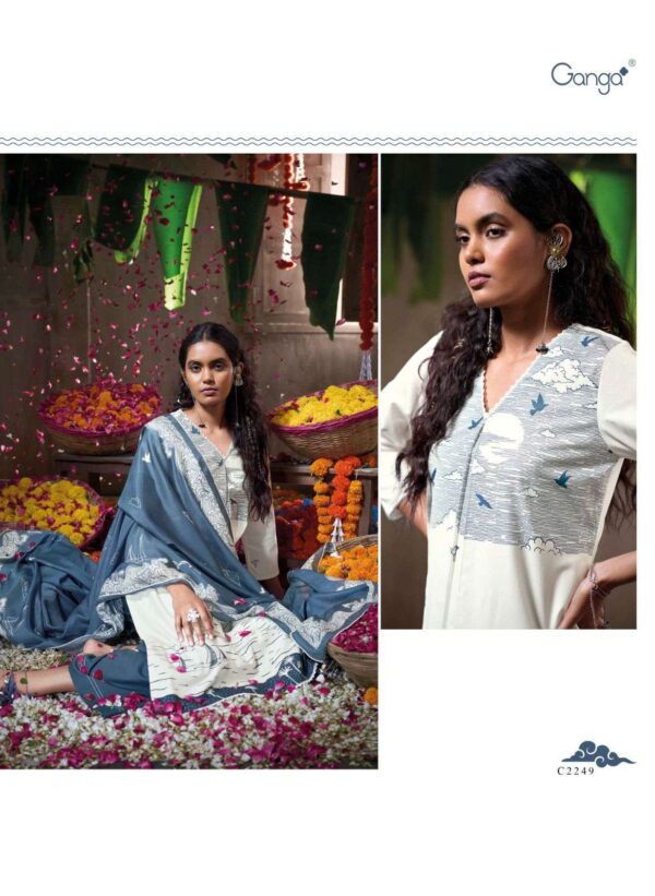 My Fashion Road Ganga Fashion Midnight Tales Premium Cotton Salwar Suit | S2249