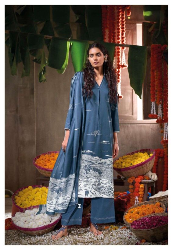 My Fashion Road Ganga Fashion Midnight Tales Premium Cotton Salwar Suit | S2250