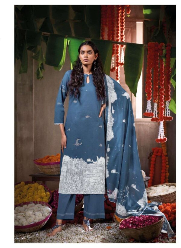 My Fashion Road Ganga Fashion Midnight Tales Premium Cotton Salwar Suit | S2254