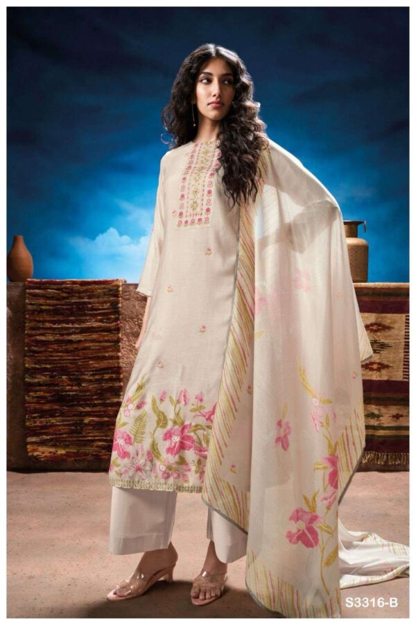 My Fashion Road Ganga Fashion Odeta Designer Silk Exclusive Suit | S3316-B