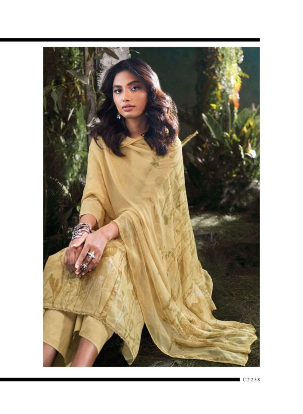 My Fashion Road Ganga Fashion Omnia Exclusive Linen Salwar Suit | C2258