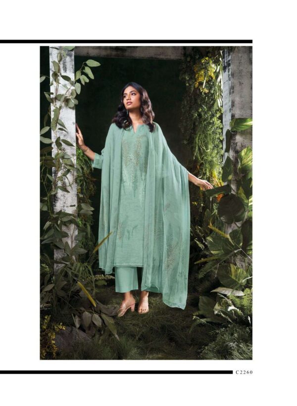 My Fashion Road Ganga Fashion Omnia Exclusive Linen Salwar Suit | C2260