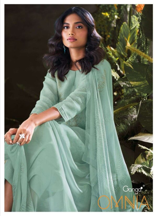 My Fashion Road Ganga Fashion Omnia Exclusive Linen Salwar Suit | C2260
