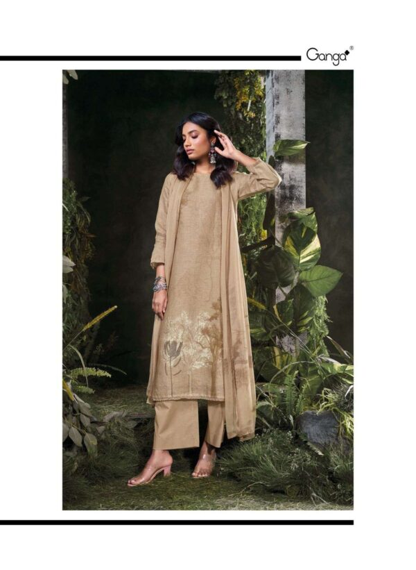 My Fashion Road Ganga Fashion Omnia Exclusive Linen Salwar Suit | C2255