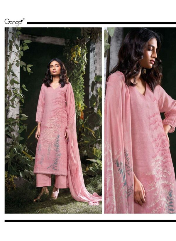 My Fashion Road Ganga Fashion Omnia Exclusive Linen Salwar Suit | C2257