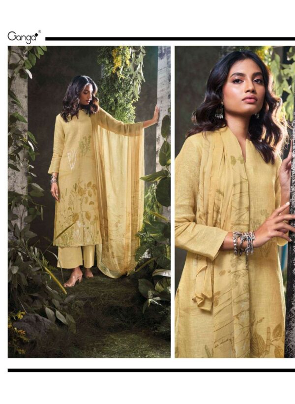 My Fashion Road Ganga Fashion Omnia Exclusive Linen Salwar Suit | C2258