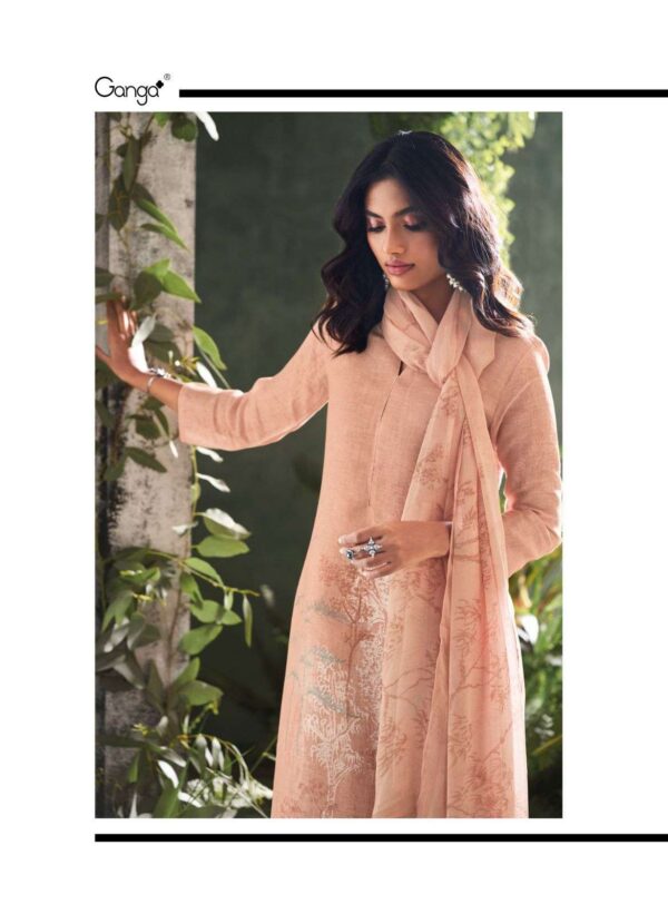My Fashion Road Ganga Fashion Omnia Exclusive Linen Salwar Suit | C2269