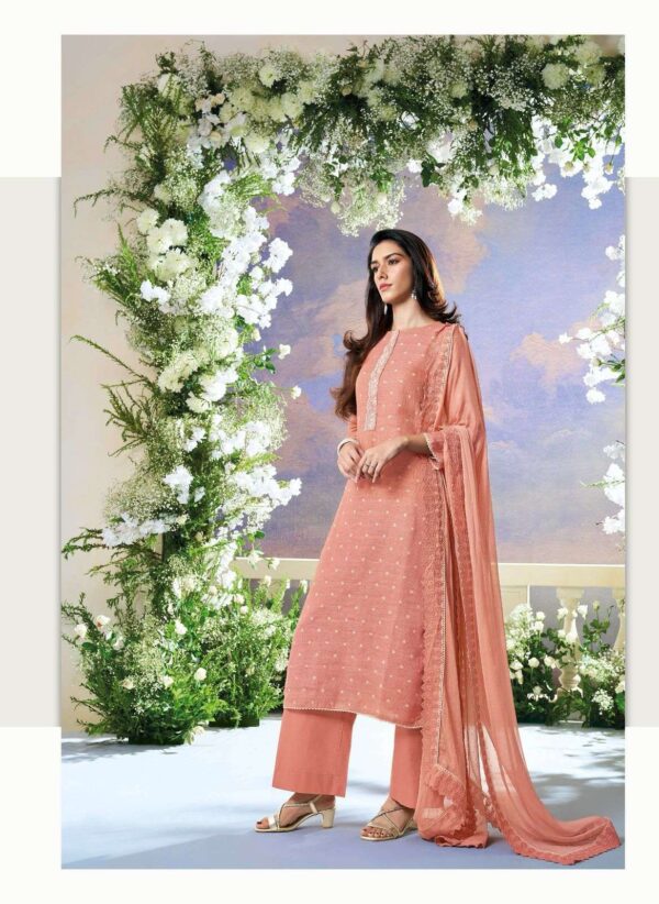 My Fashion Road Ganga Fashion Sahar Pure Linen Jacquard Exclusive Suit | C2032