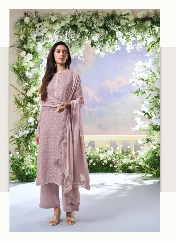 My Fashion Road Ganga Fashion Sahar Pure Linen Jacquard Exclusive Suit | C2028
