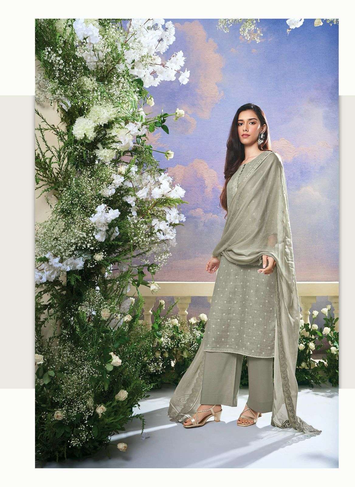 My Fashion Road Ganga Fashion Sahar Pure Linen Jacquard Exclusive Suit | C2027 My Fashion Road Ganga Fashion Sahar Pure Linen Jacquard Exclusive Suit | C2027