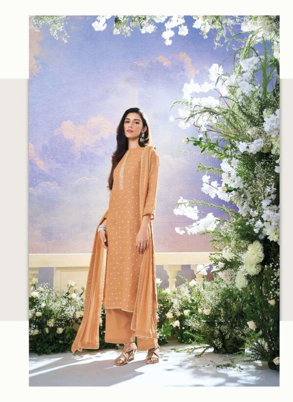 My Fashion Road Ganga Fashion Sahar Pure Linen Jacquard Exclusive Suit | C2029