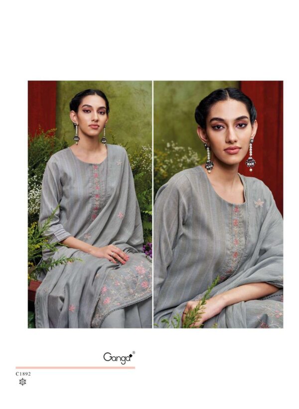 My Fashion Road Ganga Fashion Sahaswara Exclusive Jacquard Style Cotton Suit | C1892