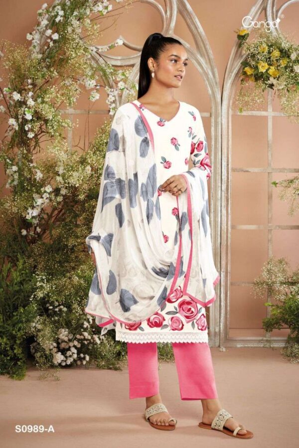My Fashion Road Ganga inna Fancy Cotton Organza Salwar Kameez 2025 | S0989-A