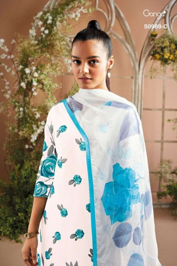 My Fashion Road Ganga inna Fancy Cotton Organza Salwar Kameez 2025 | S0989-C