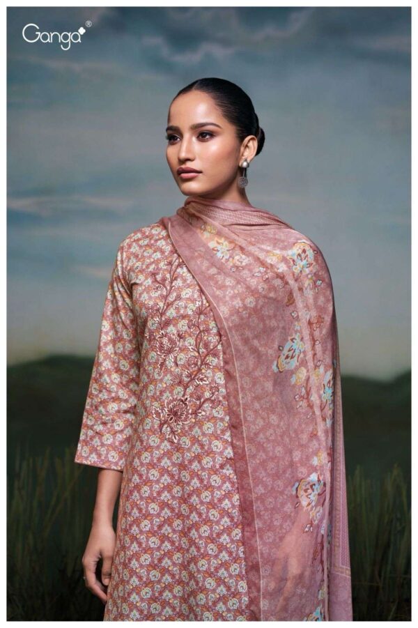 My Fashion Road Ganga Isalyn Printed Cotton Unstitched Suit 2025 | S3433-B