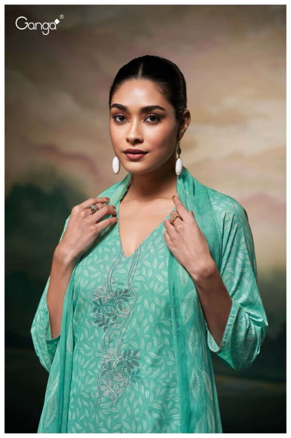 My Fashion Road Ganga Josel Printed Cotton Suit | S3428 – D