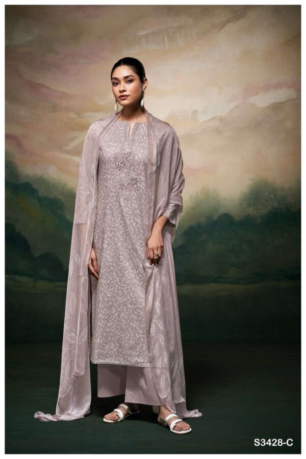 My Fashion Road Ganga Josel Printed Cotton Suit | S3428 – C