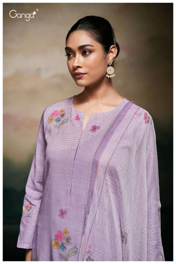 My Fashion Road Ganga Laynie Designer Stylish Cotton Suit | S3514 – D