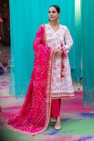 My Fashion Road Gul Ahmed Chunri Lawn Unstitched Collection 2025 | CL-52411 A