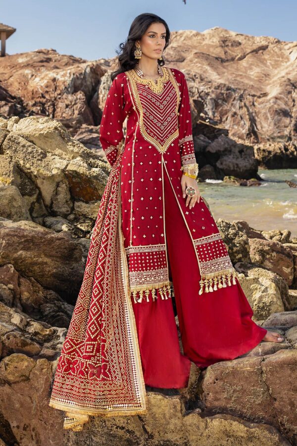 My Fashion Road Gul Ahmed Chunri Lawn Unstitched Collection 2025 | BM-52018