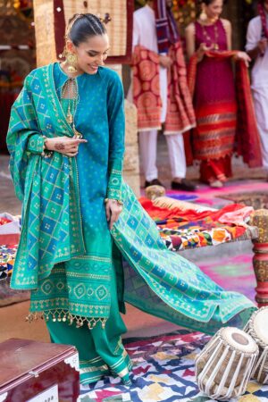 My Fashion Road Gul Ahmed Chunri Lawn Unstitched Collection 2025 | CL-52410 A