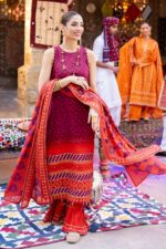 My Fashion Road Gul Ahmed Chunri Lawn Unstitched Collection 2025 | CL-52410 B