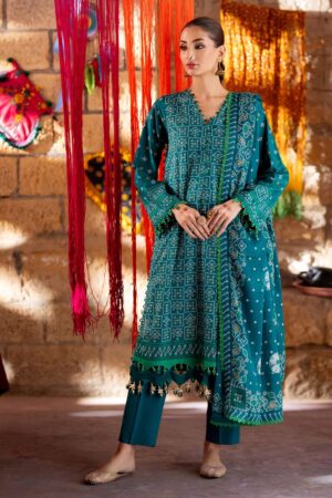 My Fashion Road Gul Ahmed Chunri Lawn Unstitched Collection 2025 | CL-52484 A