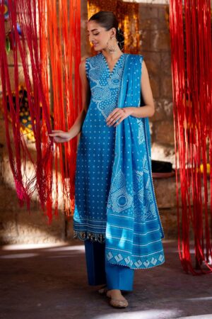 My Fashion Road Gul Ahmed Chunri Lawn Unstitched Collection 2025 | CL-52176 B