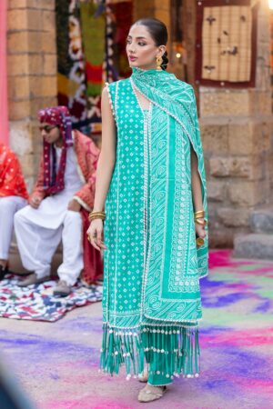 My Fashion Road Gul Ahmed Chunri Lawn Unstitched Collection 2025 | CL-52178 A