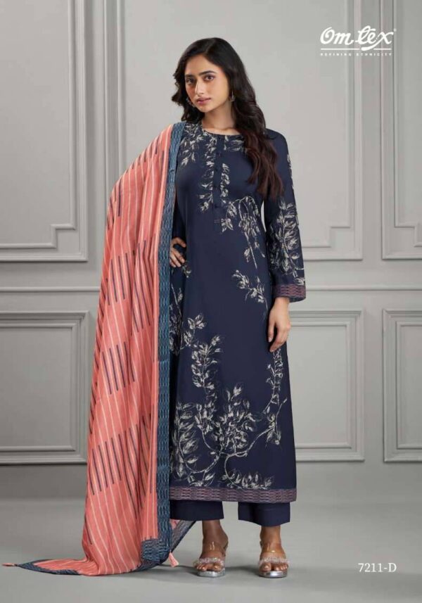 My Fashion Road Omtex Kabool Summer Wear Premium Designs Lawn Cotton Suit | 7211 – D