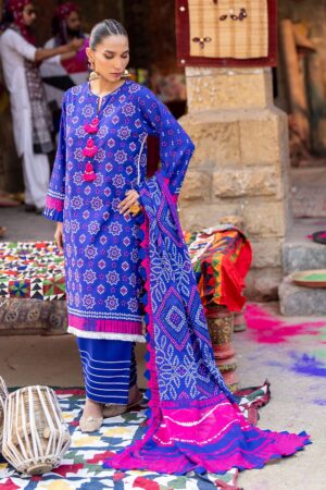 My Fashion Road Gul Ahmed Chunri Lawn Unstitched Collection 2025 | CL-52445 B