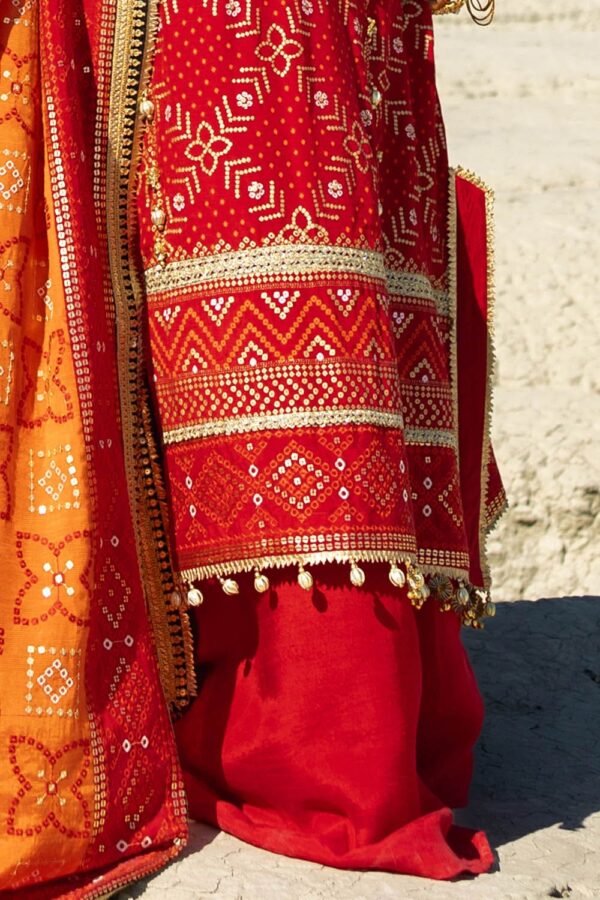 My Fashion Road Gul Ahmed Chunri Lawn Unstitched Collection 2025 | PRW-42007