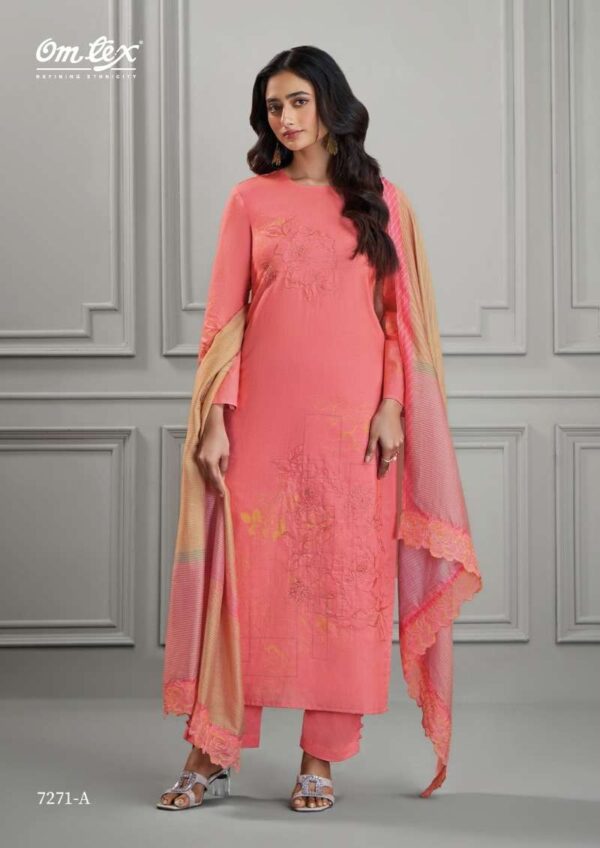My Fashion Road Omtex Sajda Pure Lawn Cotton Premium Designs Suit | 7271-A