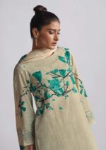My Fashion Road Omtex Ivory Digital Printed Cotton Linen Suit | 6911-B