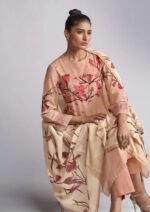 My Fashion Road Omtex Ivory Digital Printed Cotton Linen Suit | 6911-D