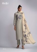 My Fashion Road Omtex Ivory Digital Printed Cotton Linen Suit | 6911-C